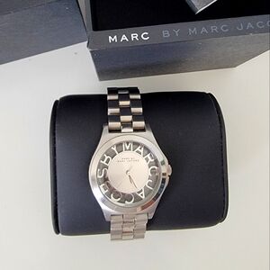 Marc by Marc Jacobs Silver Skeleton Watch